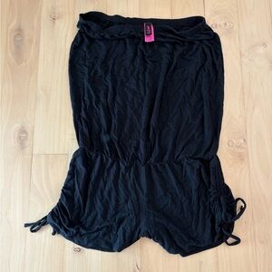 La Sens Black Romper with Drawstring Detail